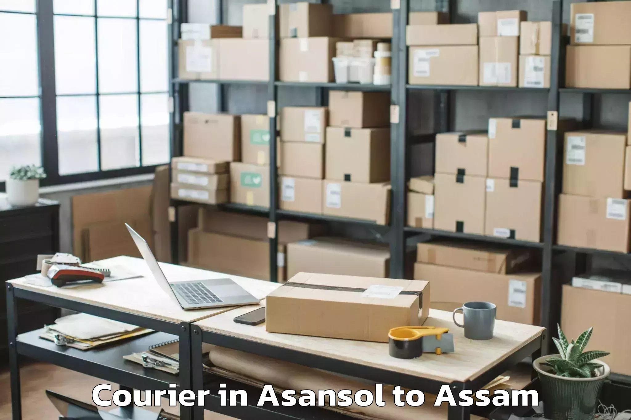 Asansol to Dibrugarh University Dibrugarh Courier